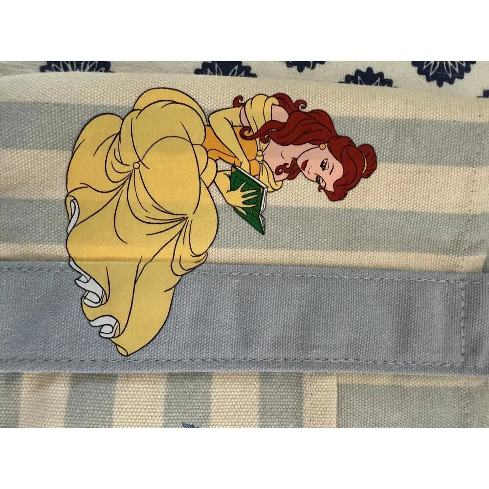 Disney Belle Striped Double Sided Custom Made Trader Joes Mini Tote
